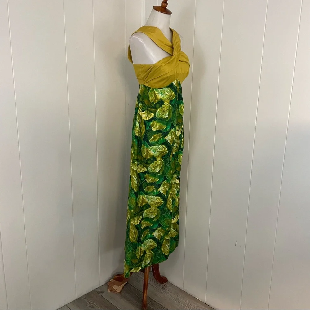 Vintage Floral Dress Women’s S Halter‎ Sleeveless Maxi Colorful Boho Hippie - Picture 4 of 8